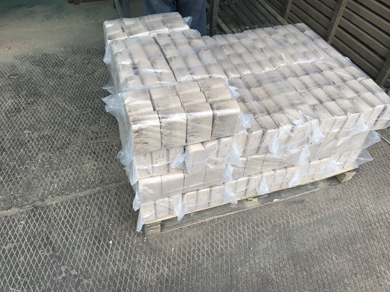 Топливные брикеты RUF укладка на поддон